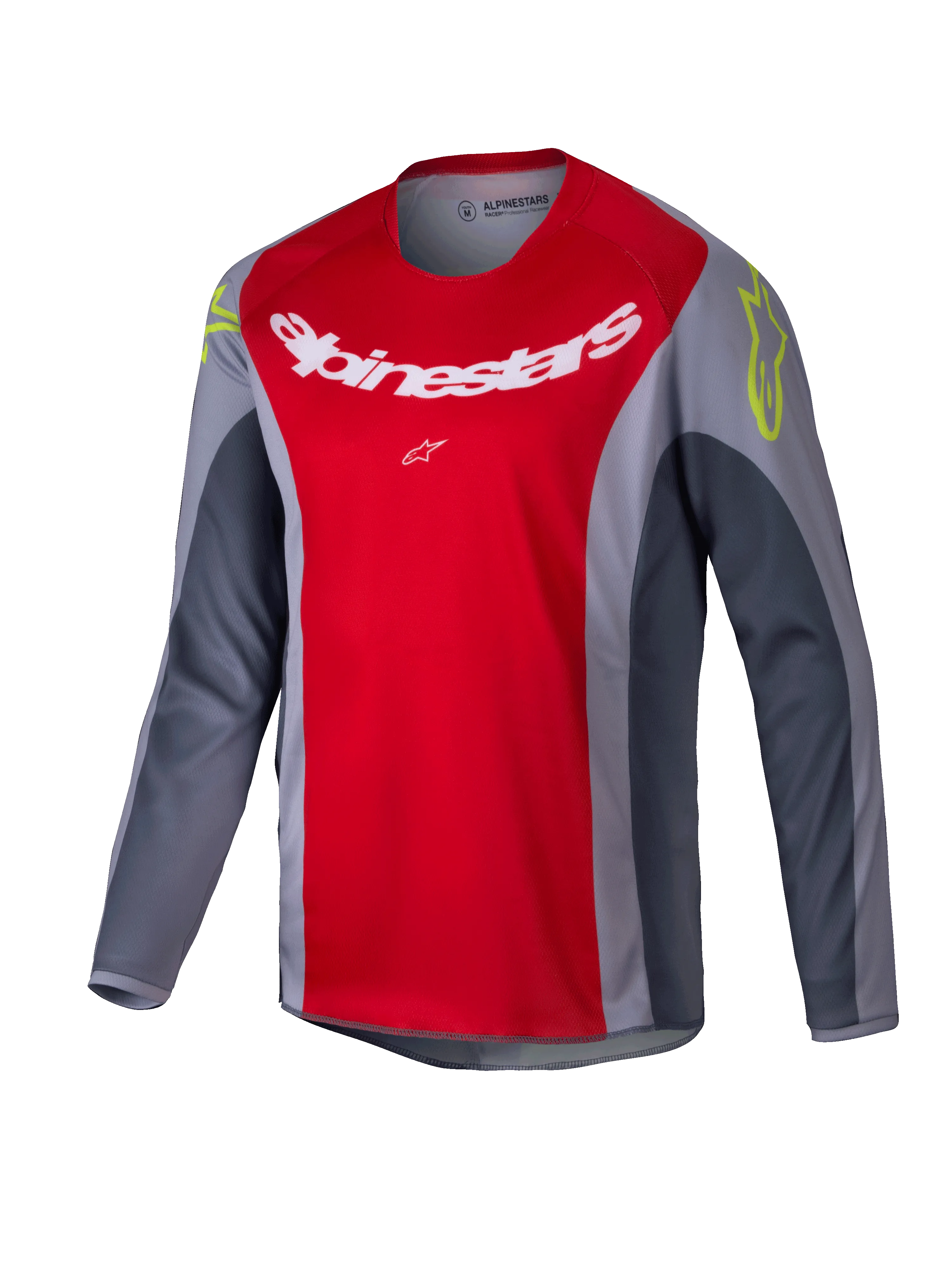 2025 Alpinestars Youth Racer Melt Jersey Bright Red Grey