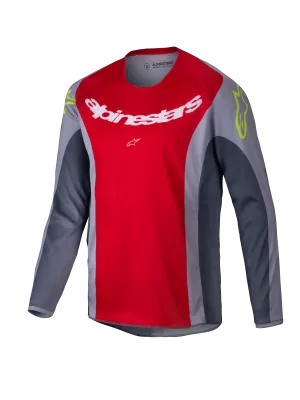 2025 Alpinestars Youth Racer Melt Jersey Bright Red Grey