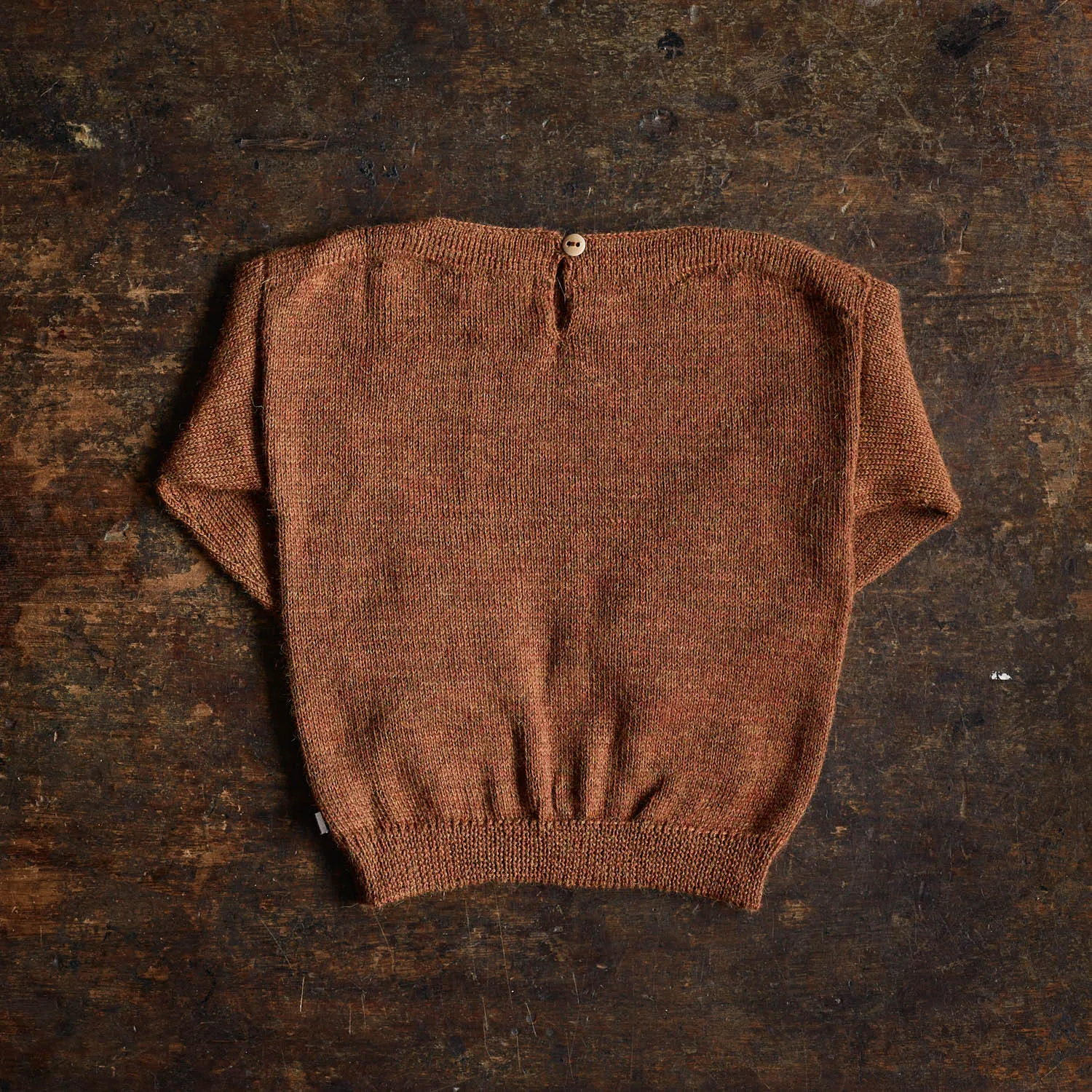 Alpaca Mushroom Pocket Sweater - Hazelnut