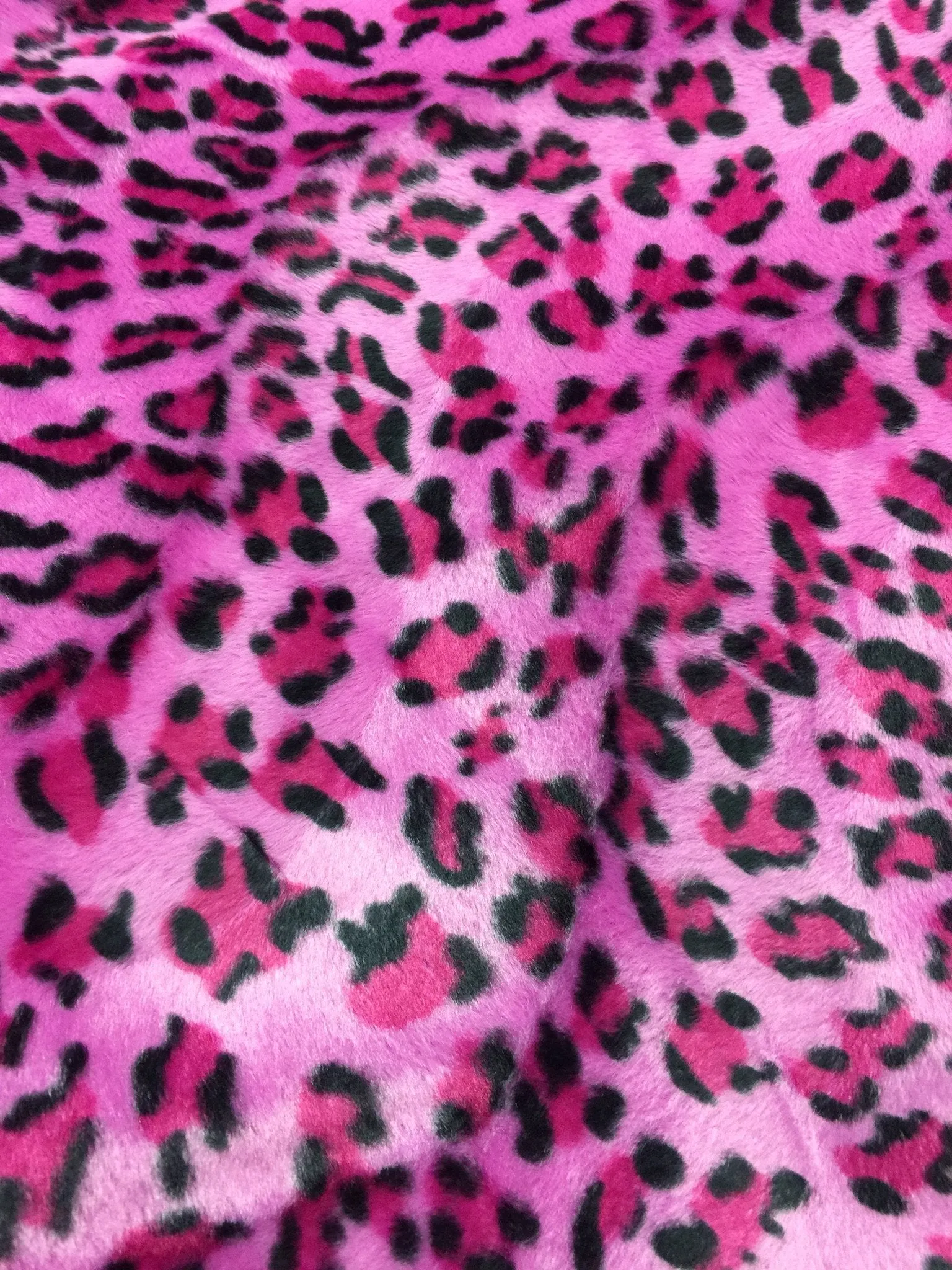 ANIMAL PRINT VELBOA FAUX FUR VELOUR FABRIC CRAFT MATERIAL 60" WIDE M220