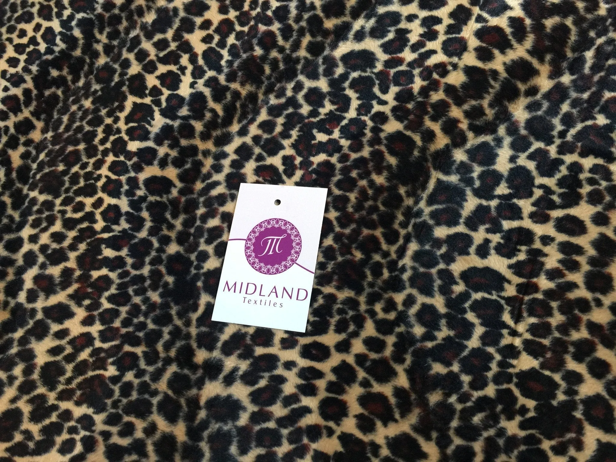 ANIMAL PRINT VELBOA FAUX FUR VELOUR FABRIC CRAFT MATERIAL 60" WIDE M220