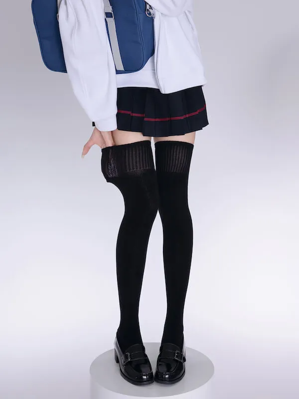 Autumn thigh high stockings