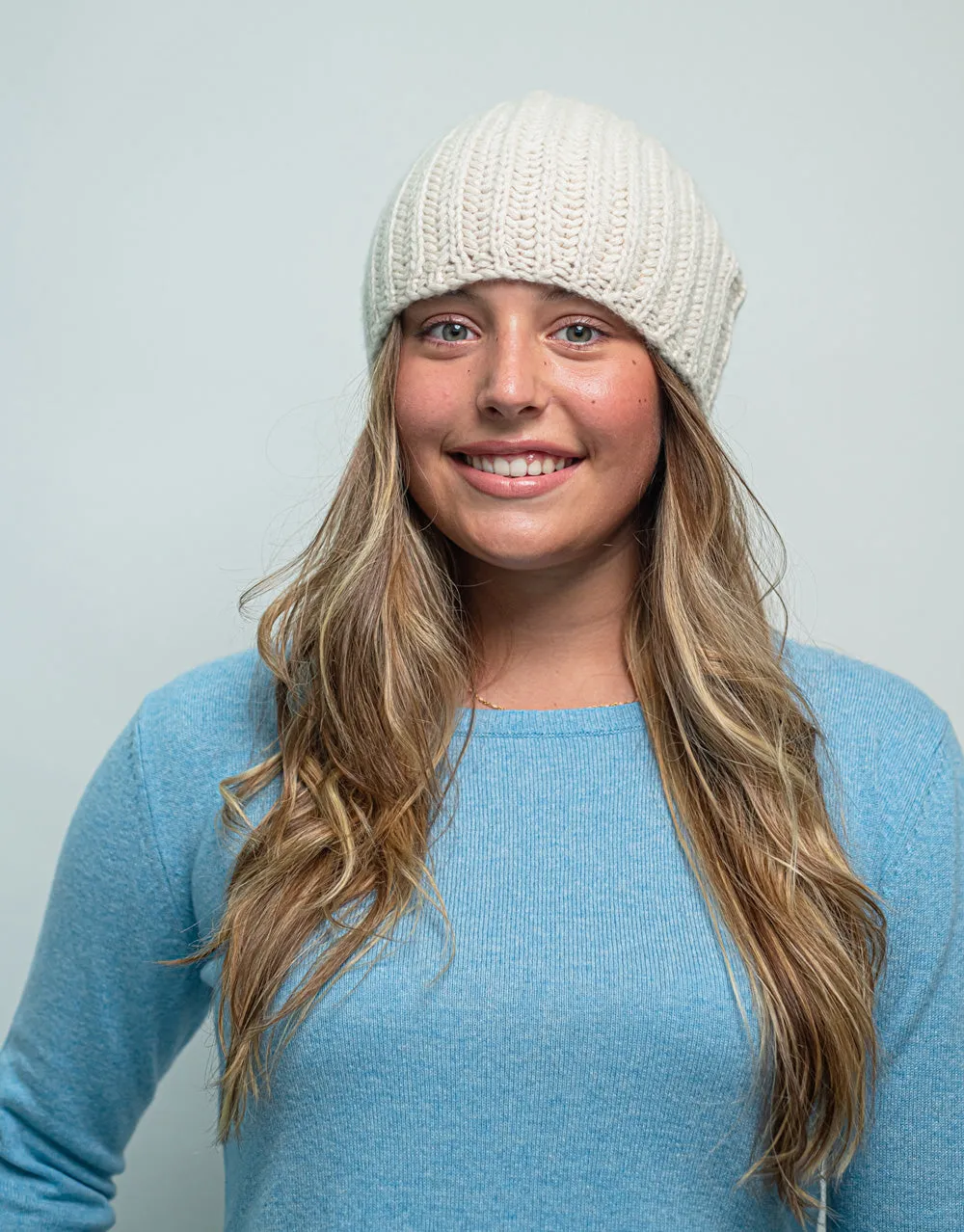 Cashmere Winter Warmer Beanie in Dune