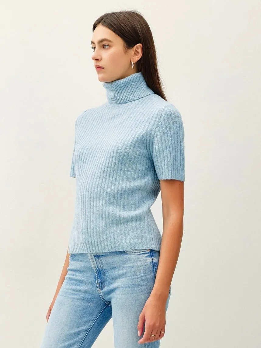 Chunky Ribbed Turtleneck Sweater