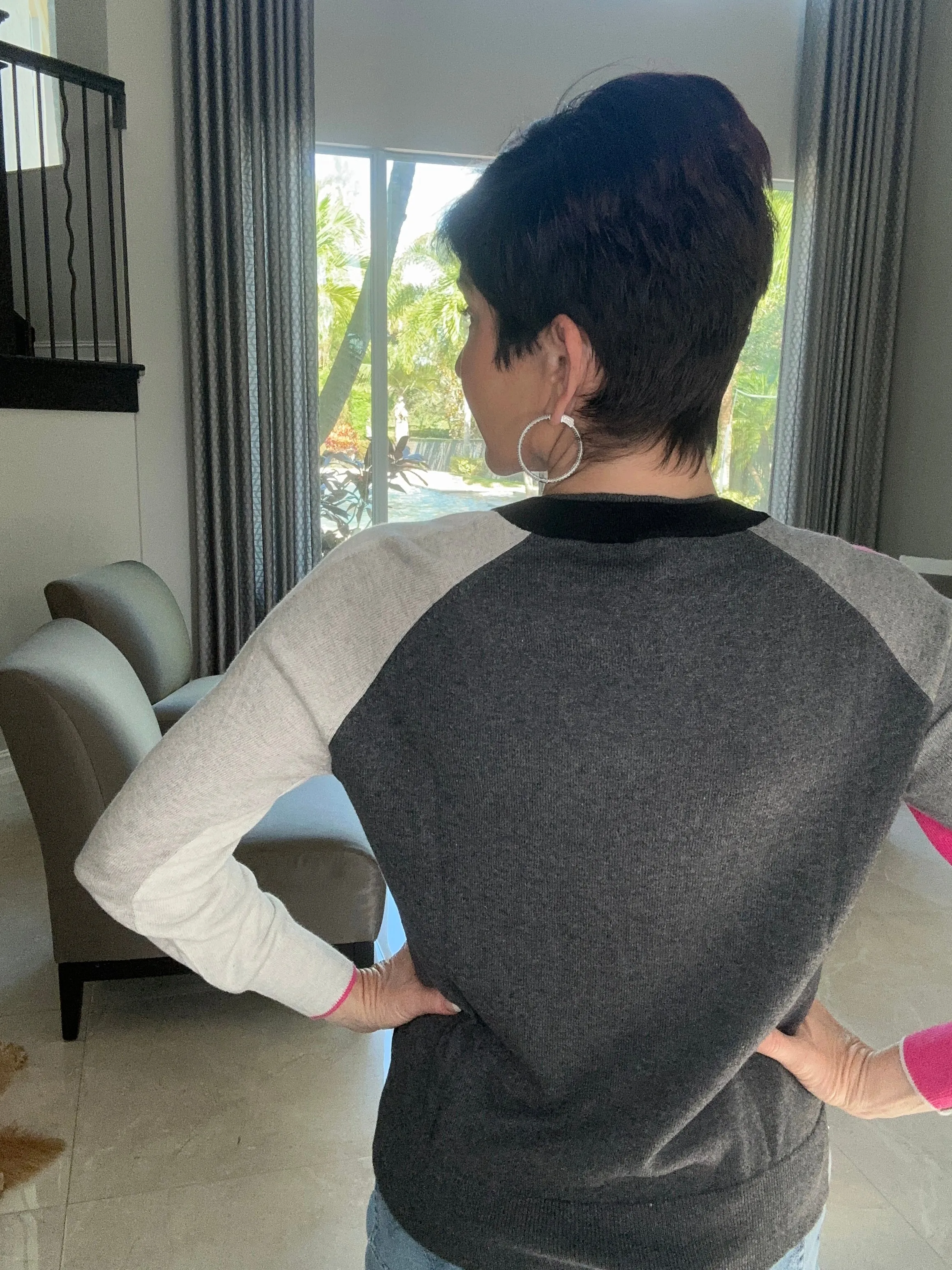 College V-Neck Top