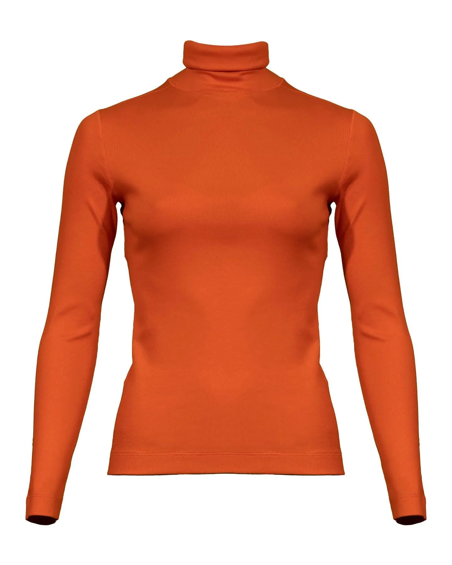 Cotton Blend Turtleneck
