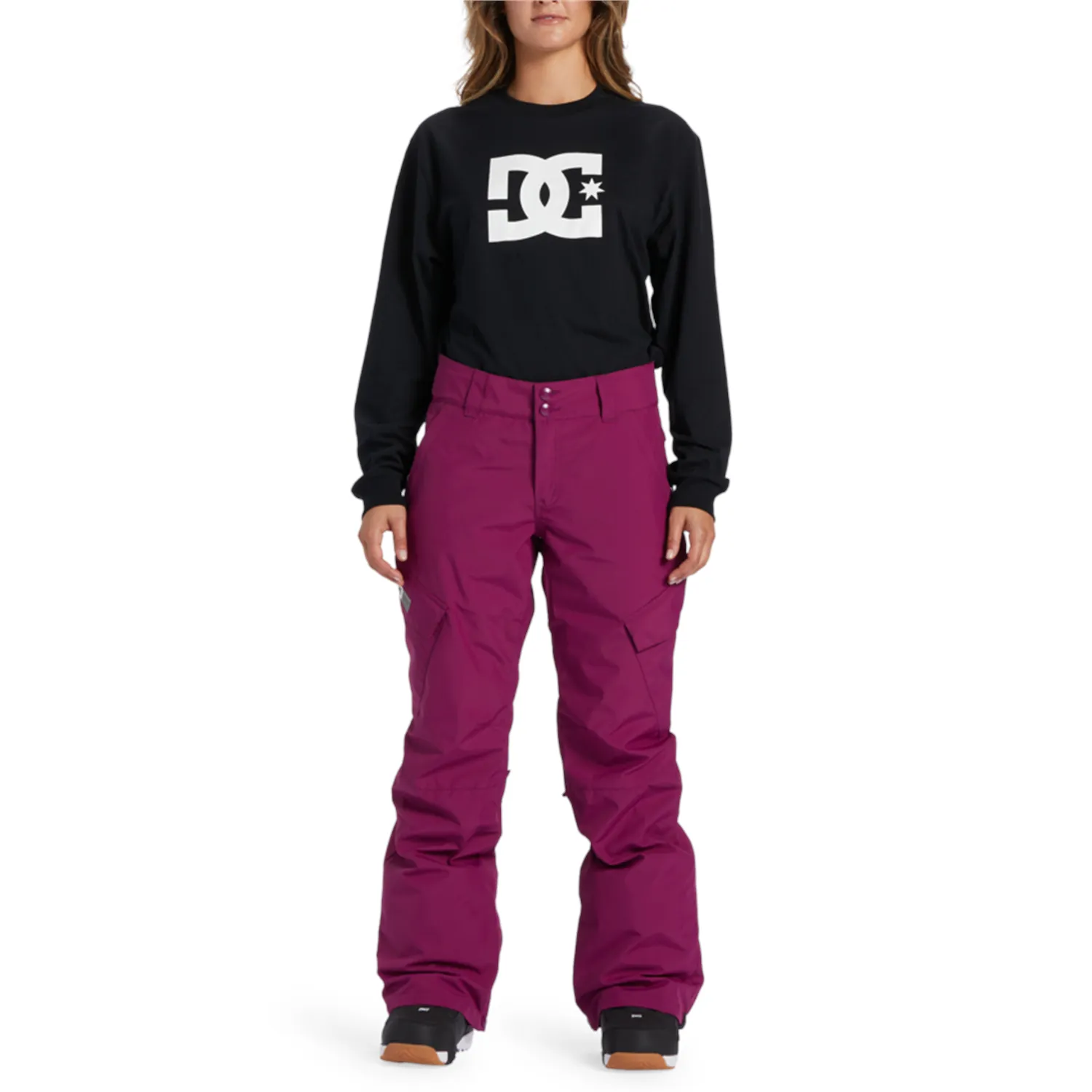 DC Nonchalant Trousers, Magenta Purple