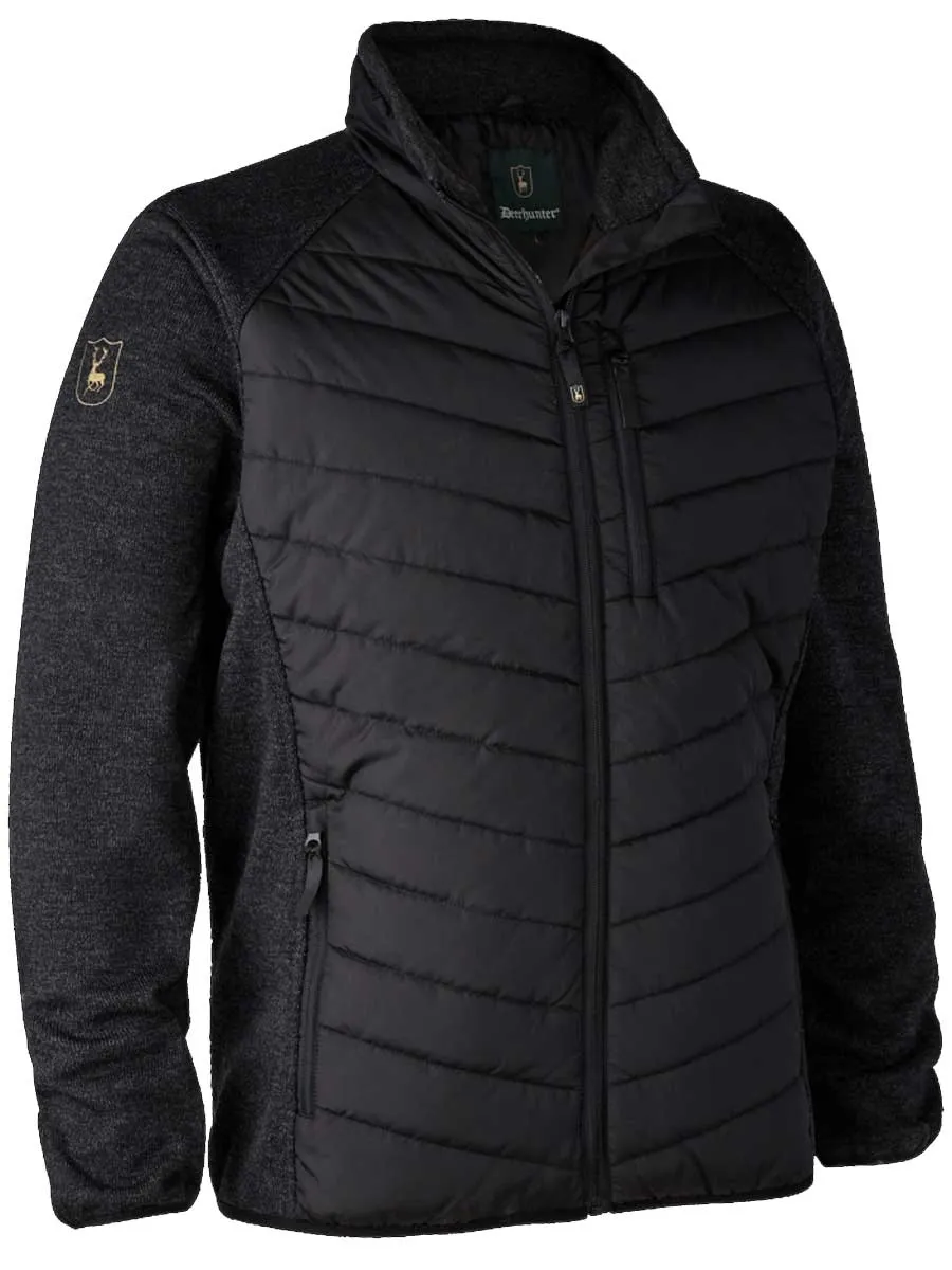 DEERHUNTER Moor Padded Jacket w.Knit - Mens - Black