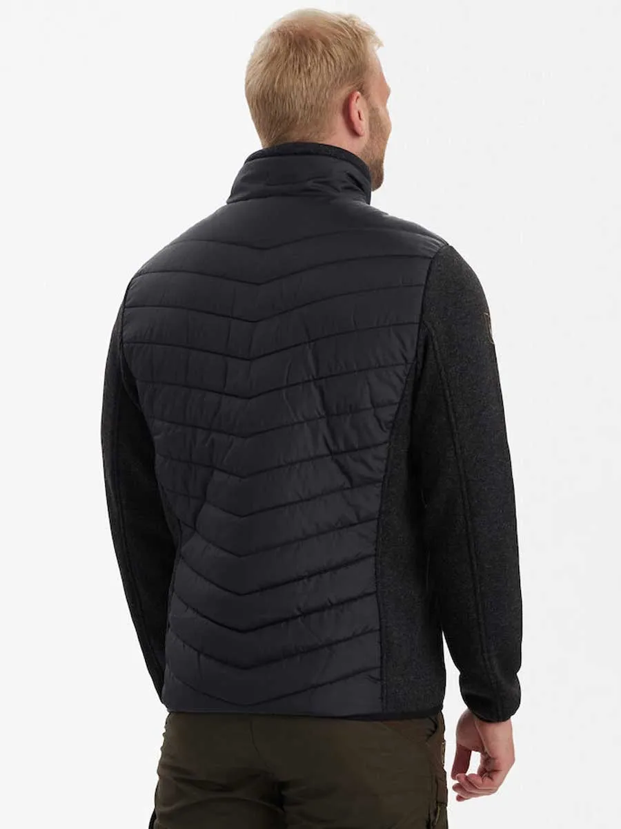 DEERHUNTER Moor Padded Jacket w.Knit - Mens - Black