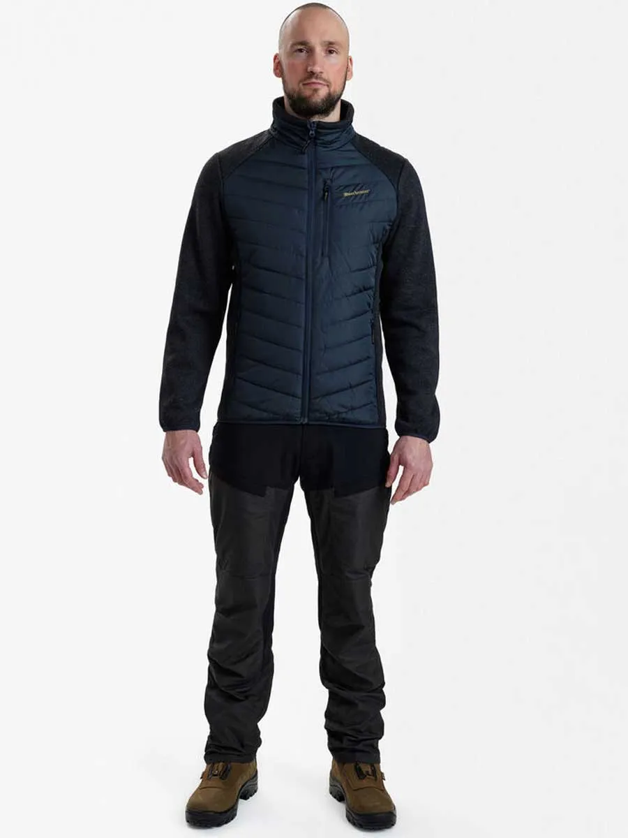 DEERHUNTER Moor Padded Jacket w.Knit - Mens - Dark Blue