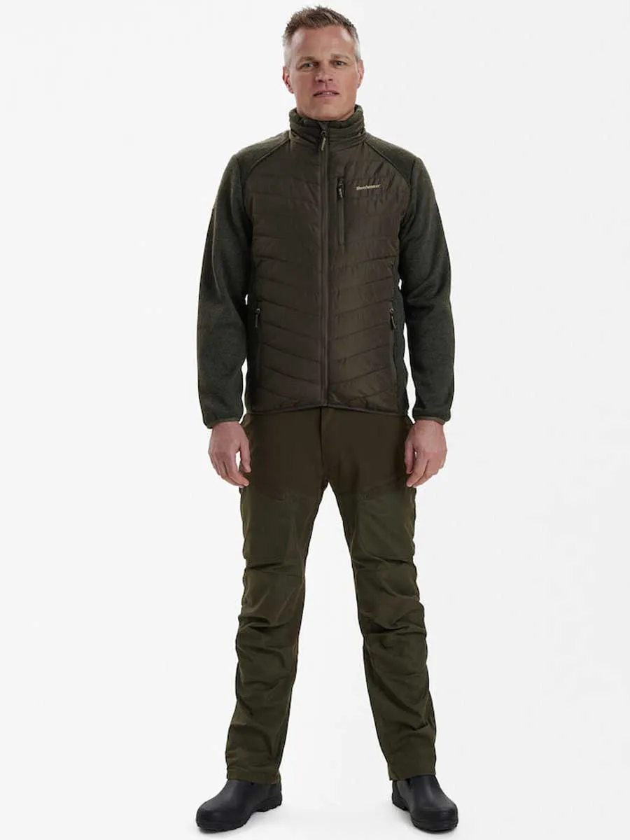 DEERHUNTER Moor Padded Jacket w.Knit - Mens - Timber