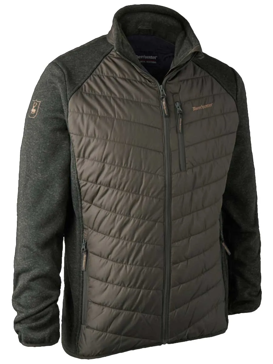 DEERHUNTER Moor Padded Jacket w.Knit - Mens - Timber