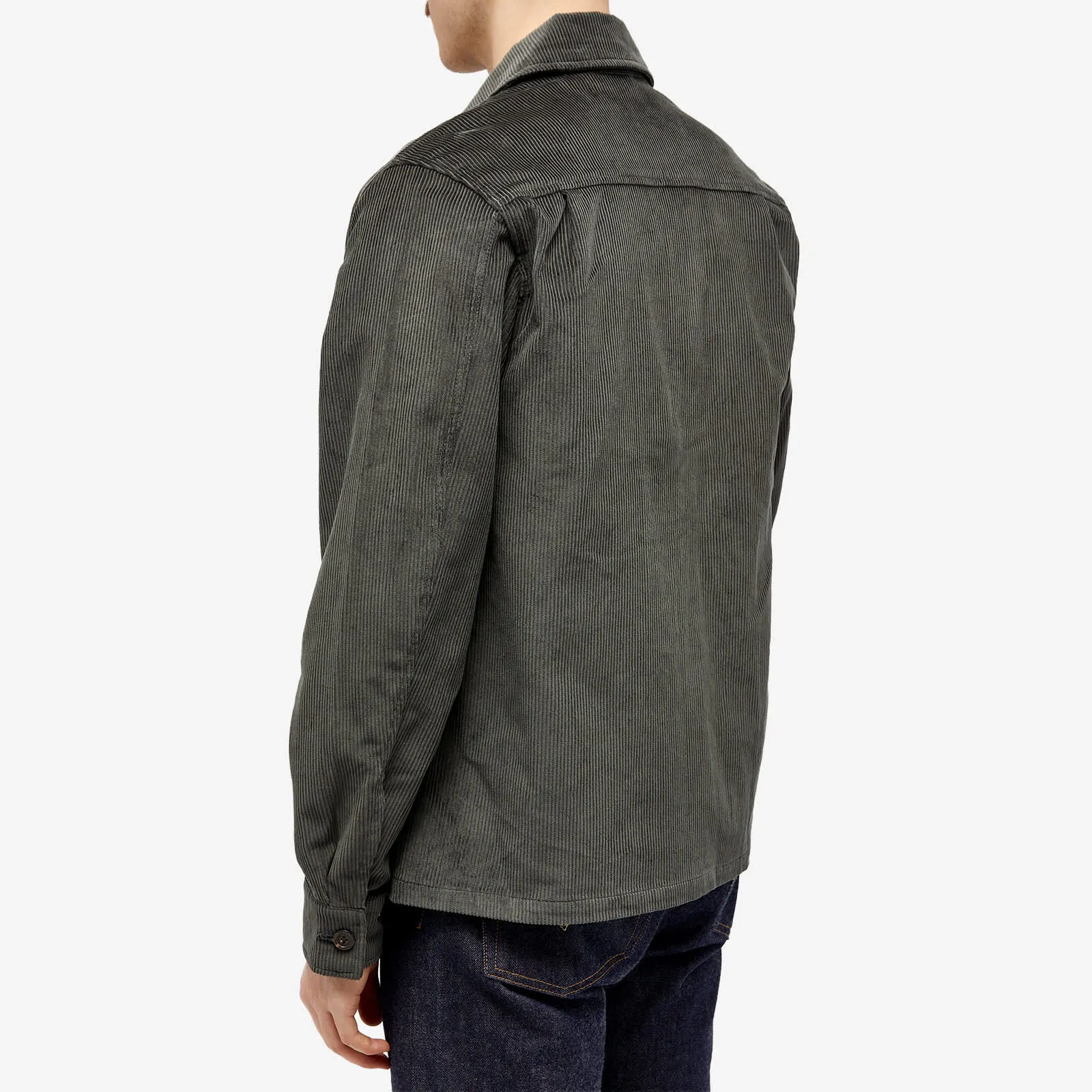 Fred Perry Cord Overshirt, Field Green