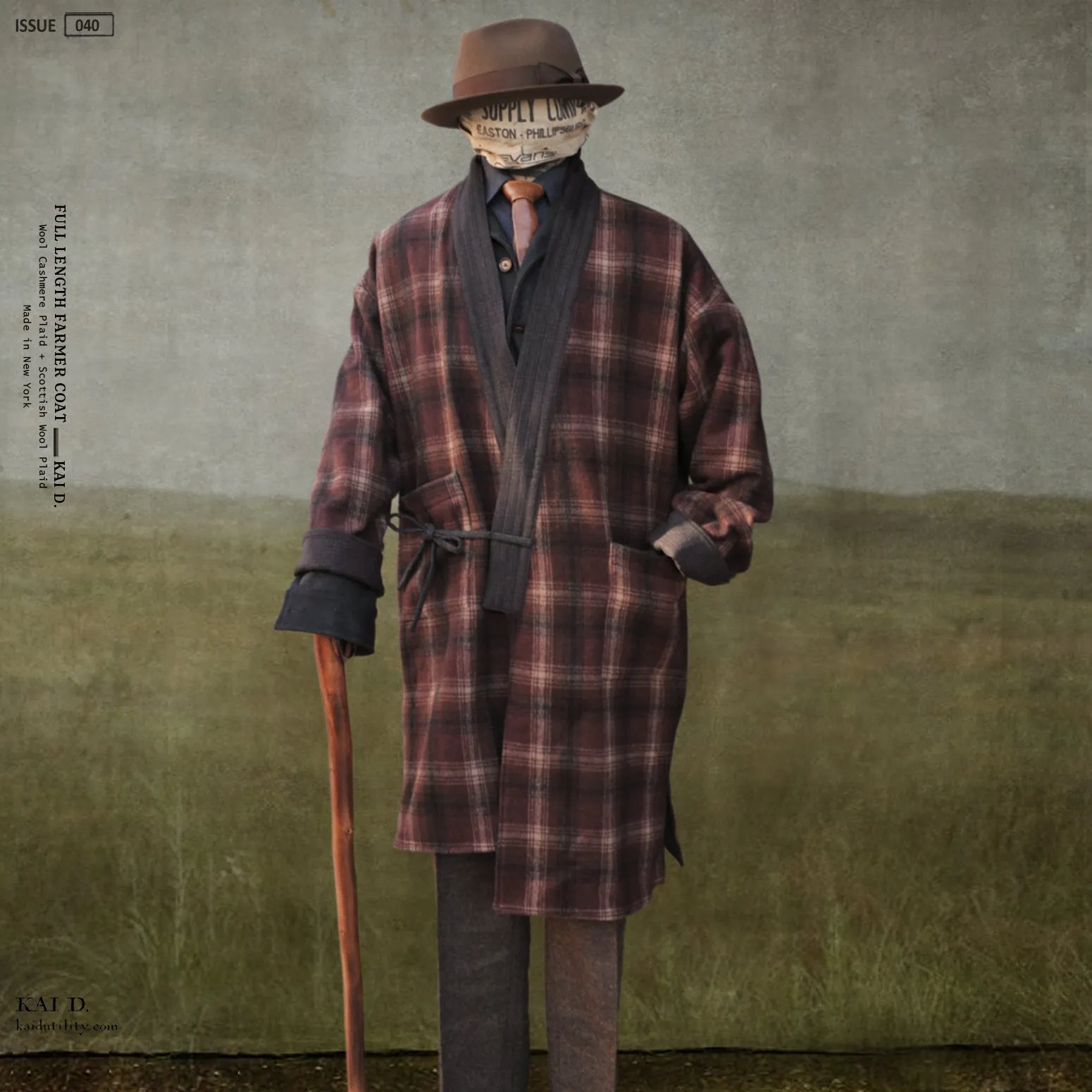 Full Length Japanese Farmer Coat - Rock Creek II - Medium (NO RETURN)