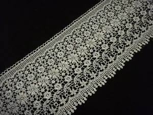 Guipure Lace Trim 160mm White
