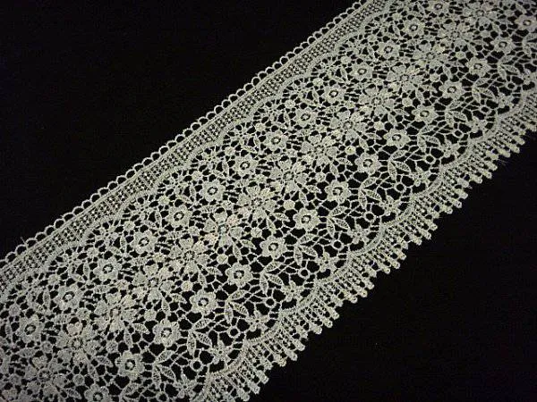 Guipure Lace Trim 160mm White