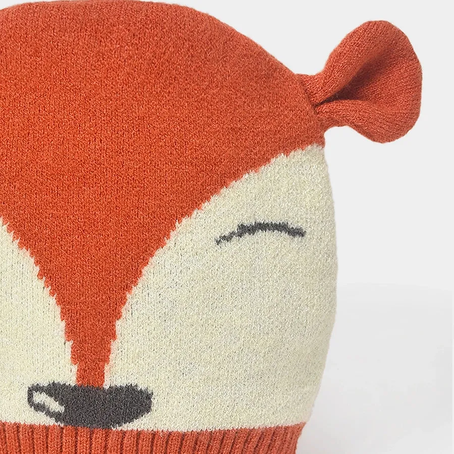 Misty Vixen Knitted Cap & Mitten Set Rust