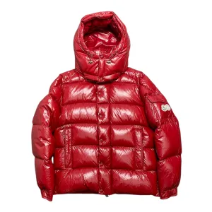 Moncler Maya 70th Anniversary Special Edition Short Down Jacket Berry Red
