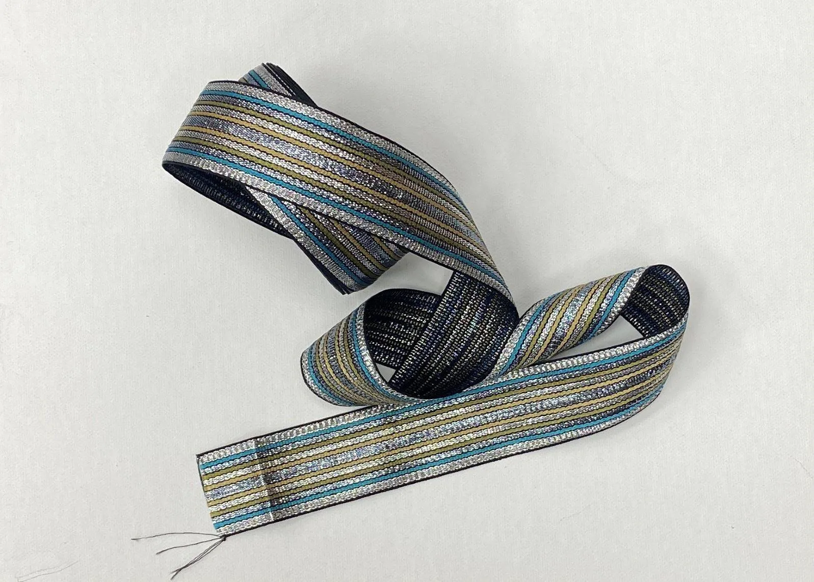 Multi Stripes- Metallic Fancy Ribbon Trim