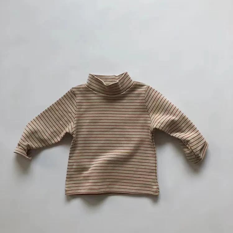 Nicola Basic Solid Color Turtleneck Top