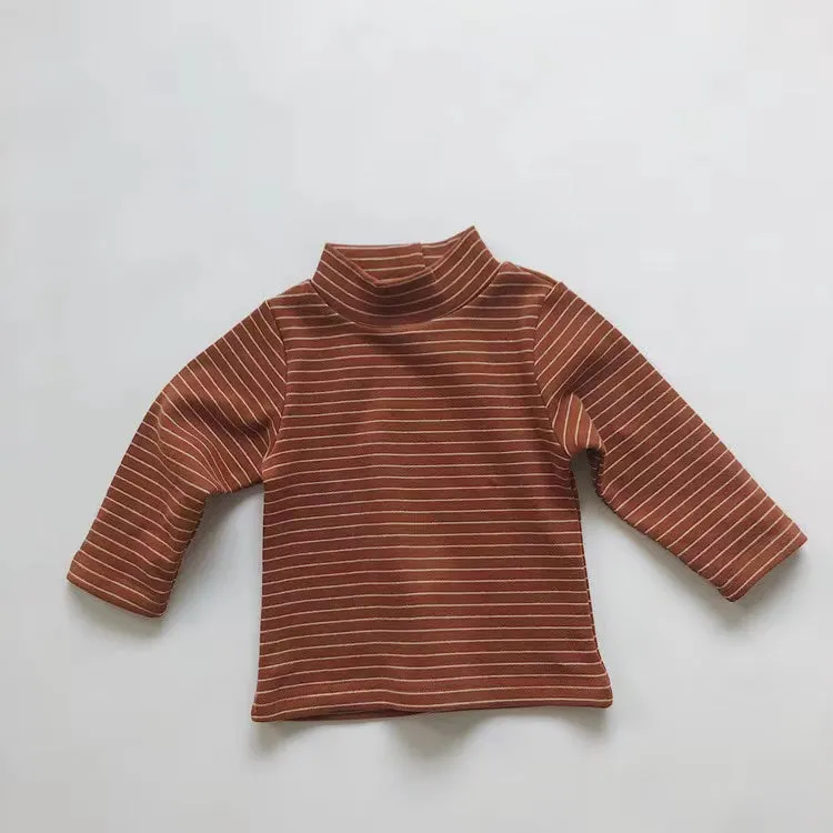 Nicola Basic Solid Color Turtleneck Top