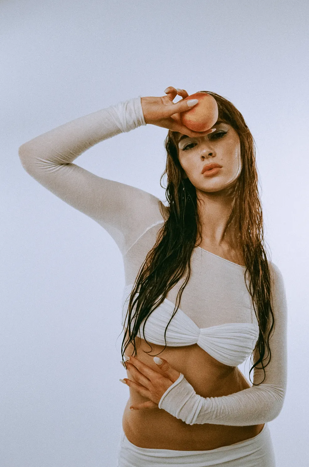 Orseund Iris - La Sirena Crop Top in Milk White