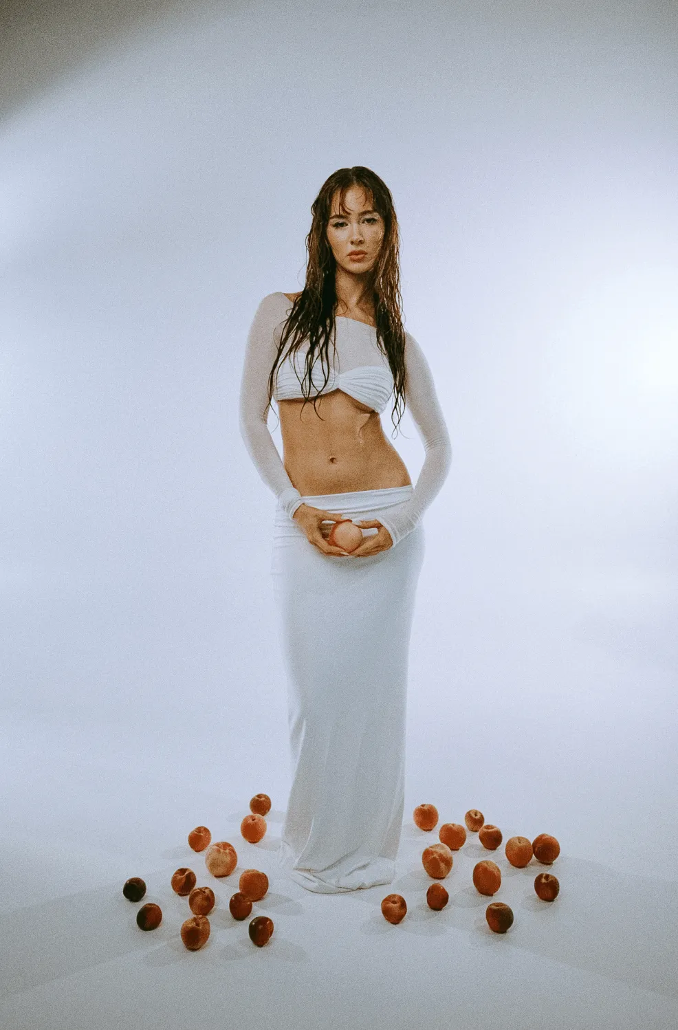 Orseund Iris - La Sirena Crop Top in Milk White
