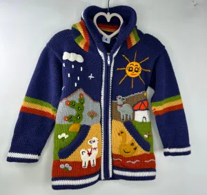 Peruvian Sweater NEW Blue size 4-5