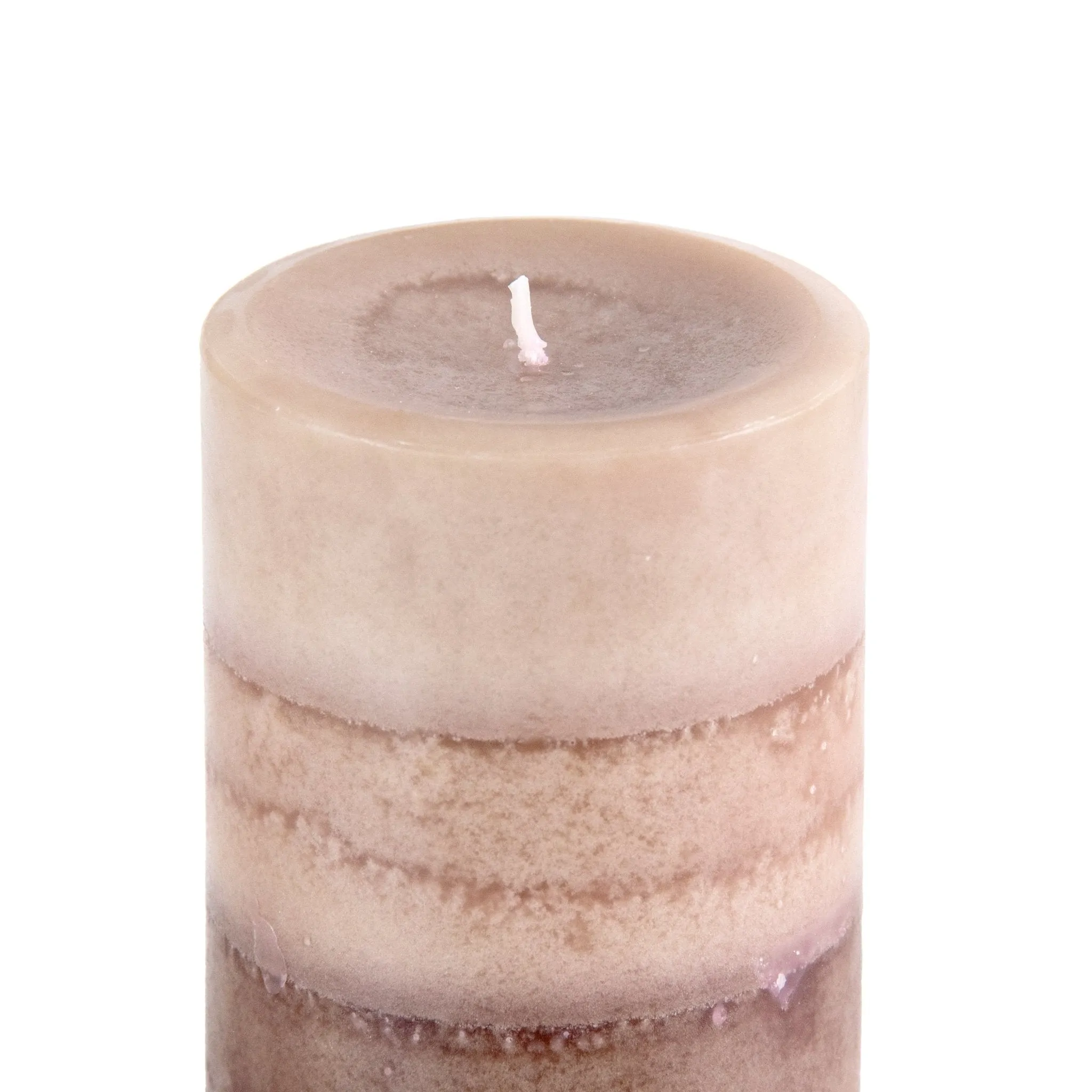 Pier 1 Cuban Vanilla 3x4 Layered Pillar Candle
