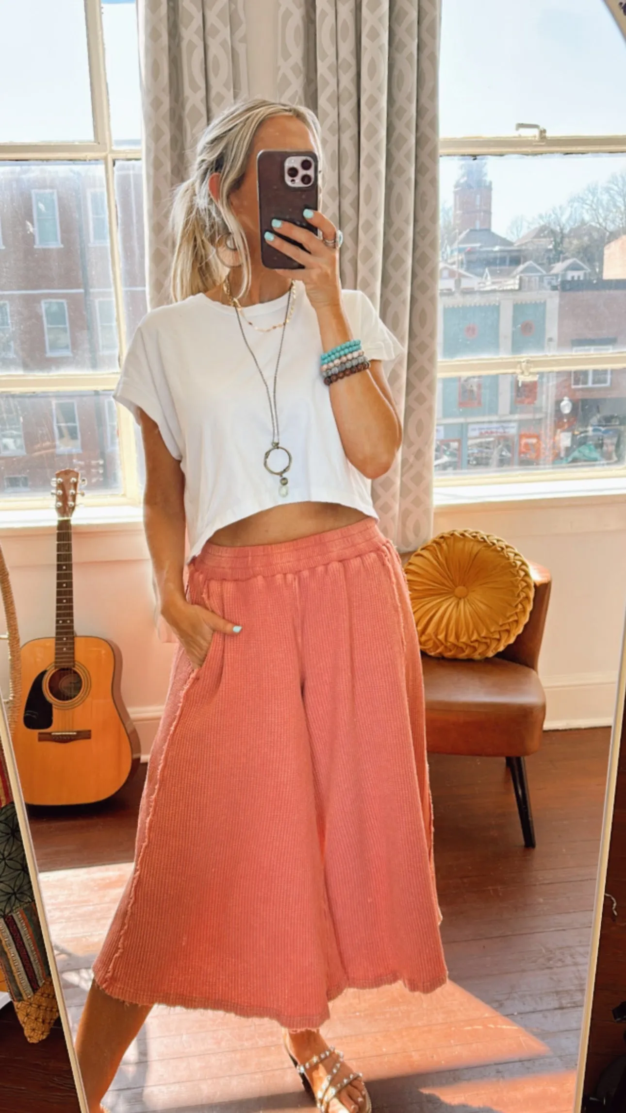 Rising Sun Cropped Pants