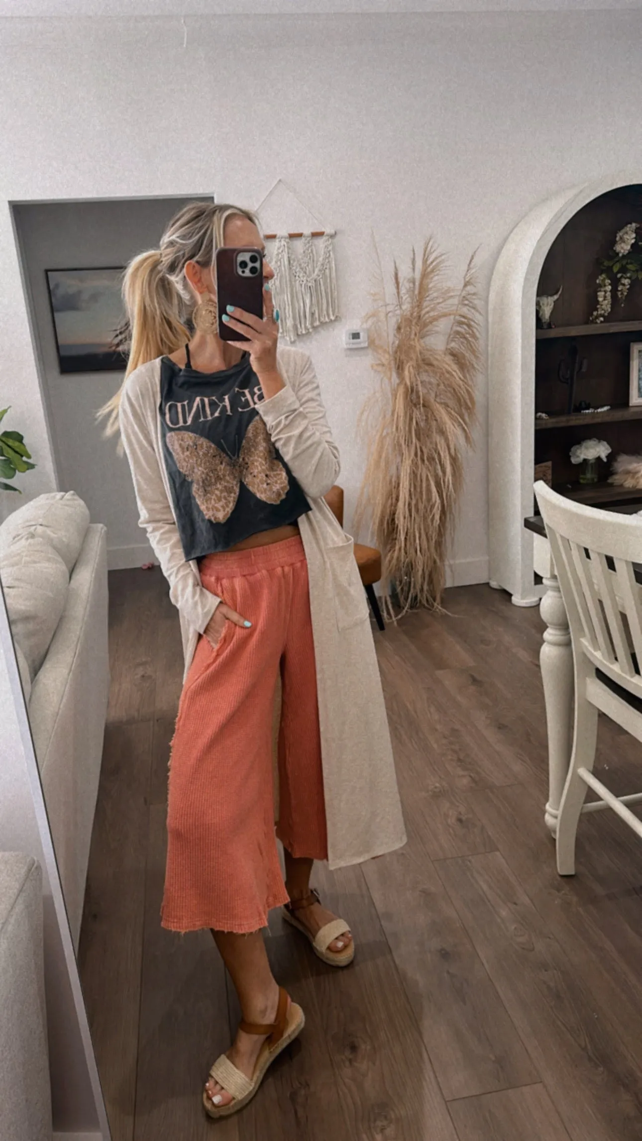 Rising Sun Cropped Pants