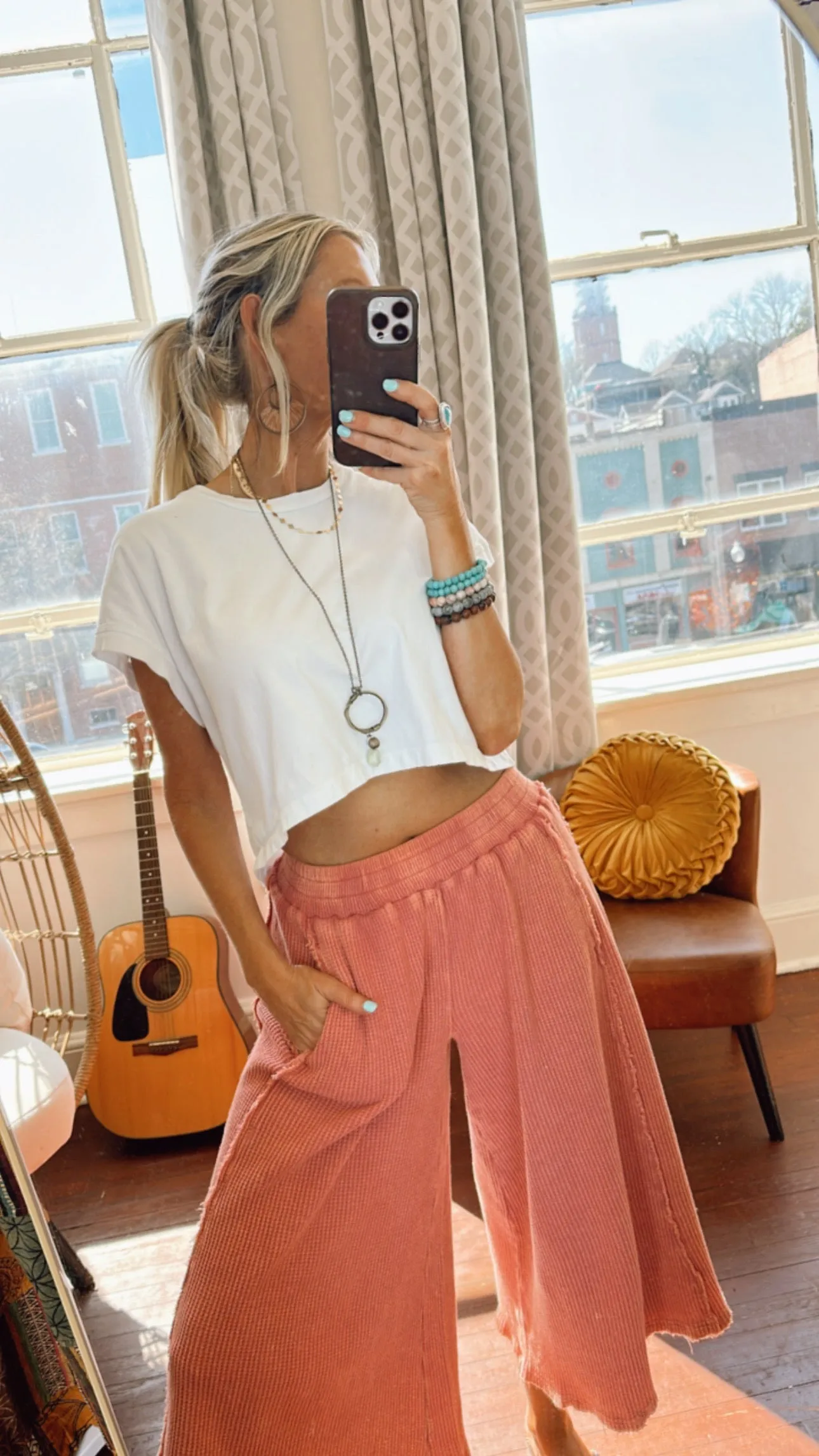 Rising Sun Cropped Pants