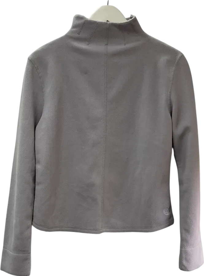 River Island Grey High Neck Fleece Top UK 16