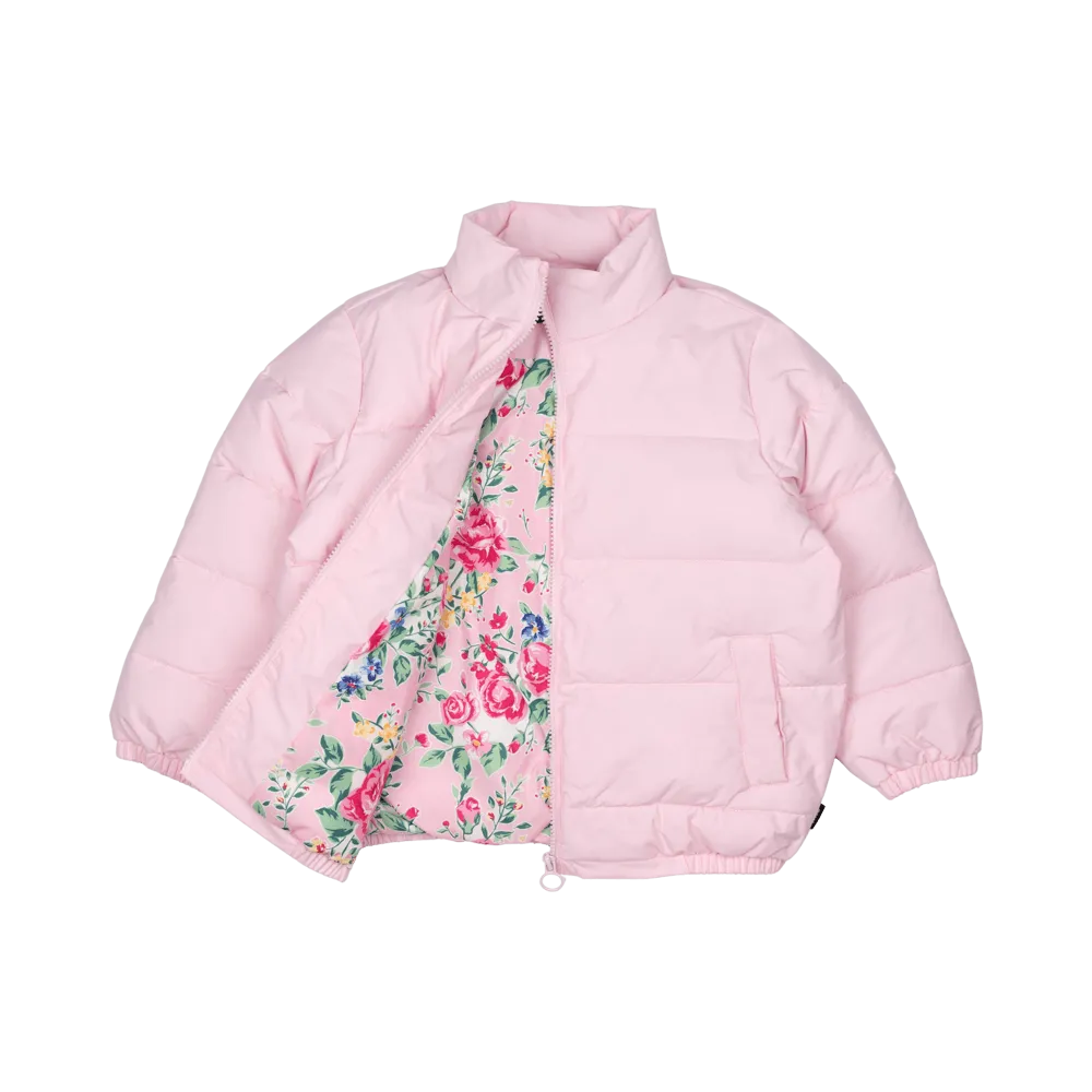 Rock Your Baby Pink Padded Jacket With Lining