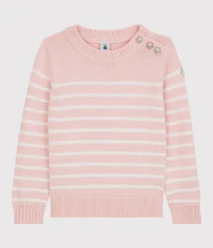 Sailor-Style Pink Stripped Sweater