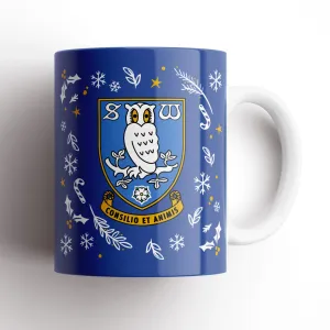 Sheffield Wednesday Christmas Pattern Mug