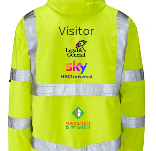 Sky Elstree Padded Hi Vis Site Jacket