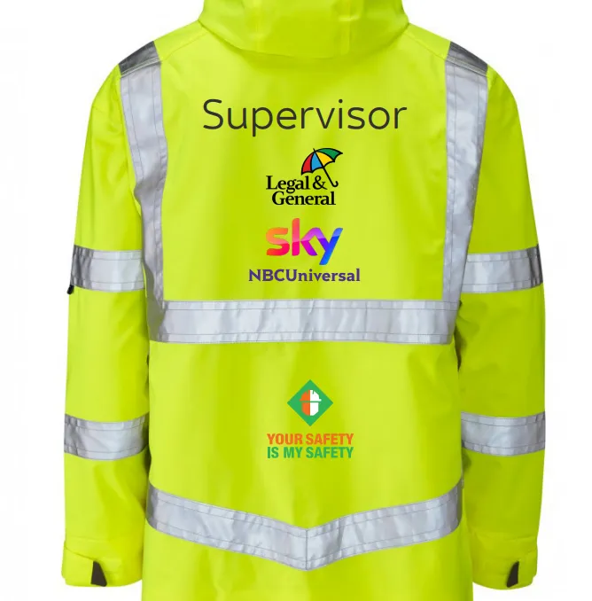 Sky Elstree Padded Hi Vis Site Jacket