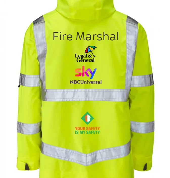 Sky Elstree Padded Hi Vis Site Jacket