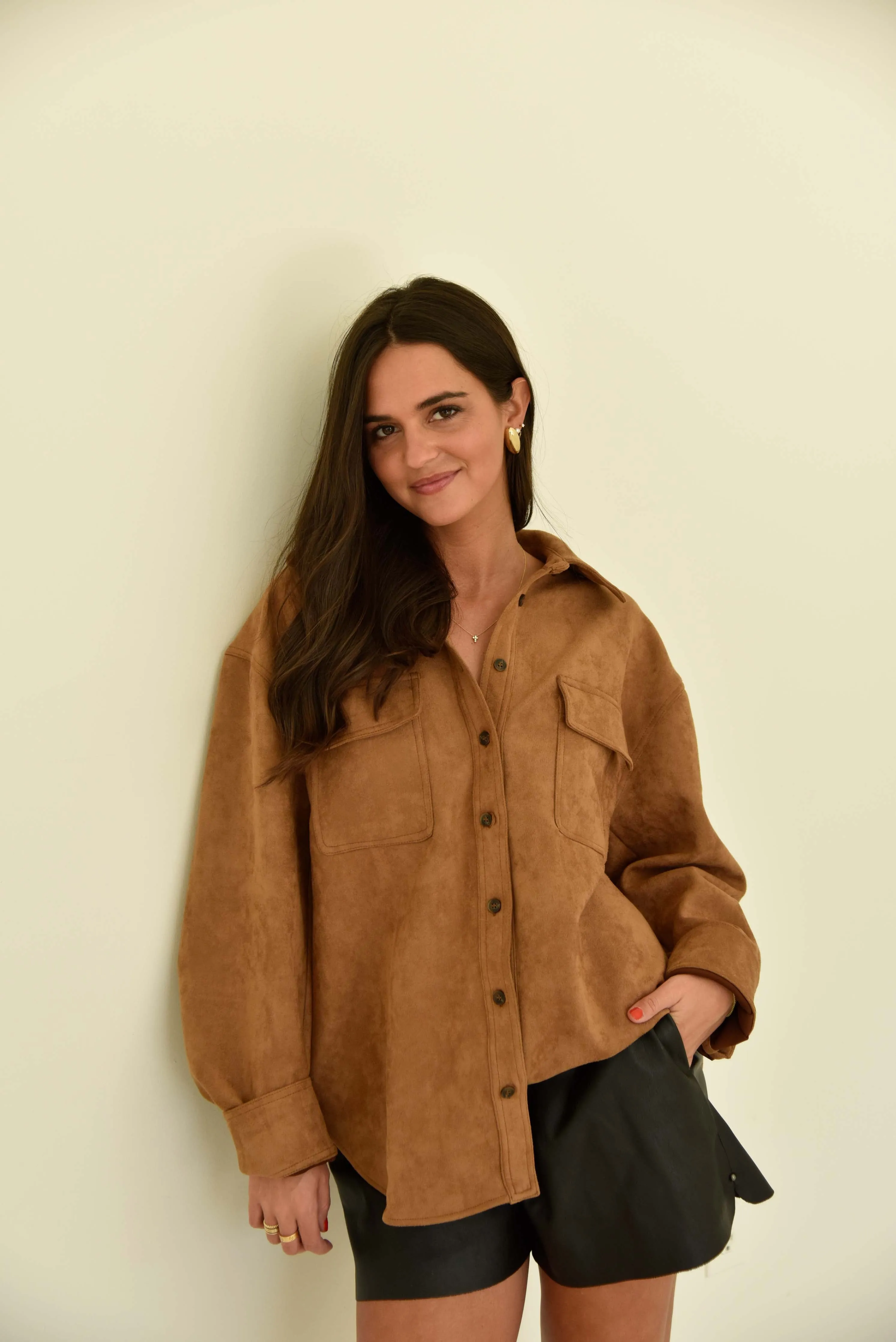 Suede Shirt Jacket