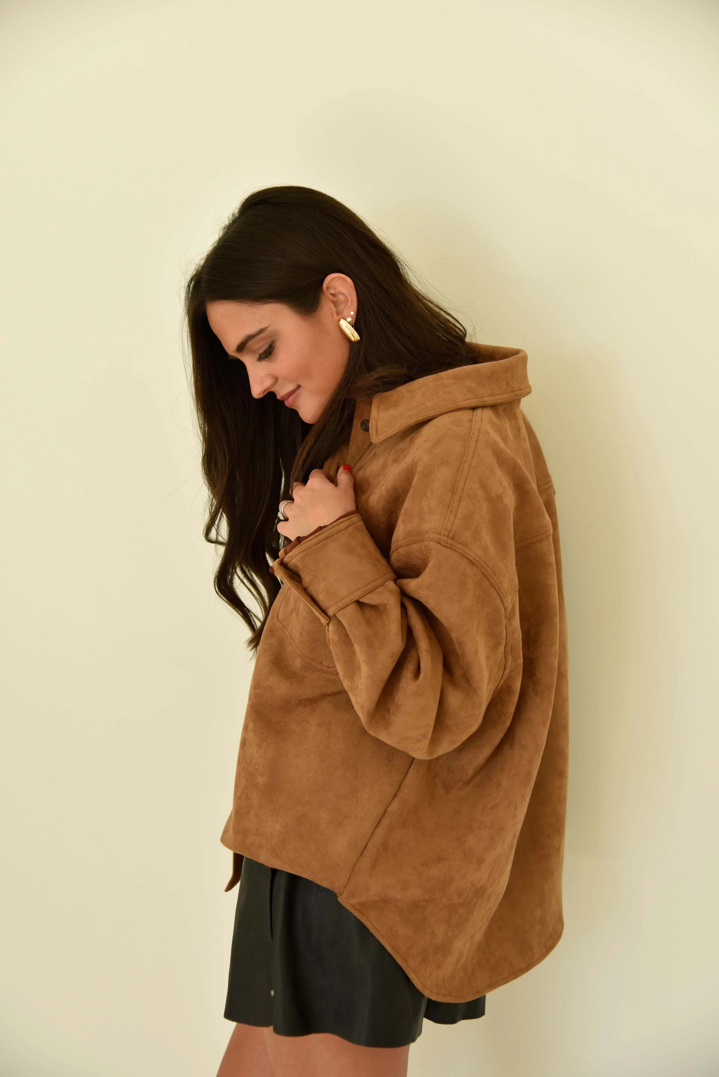 Suede Shirt Jacket