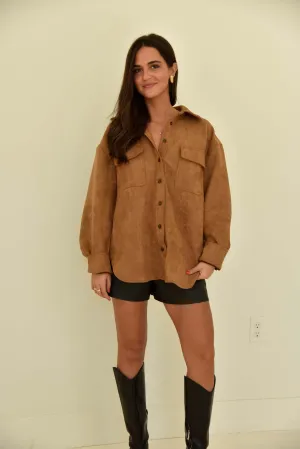Suede Shirt Jacket