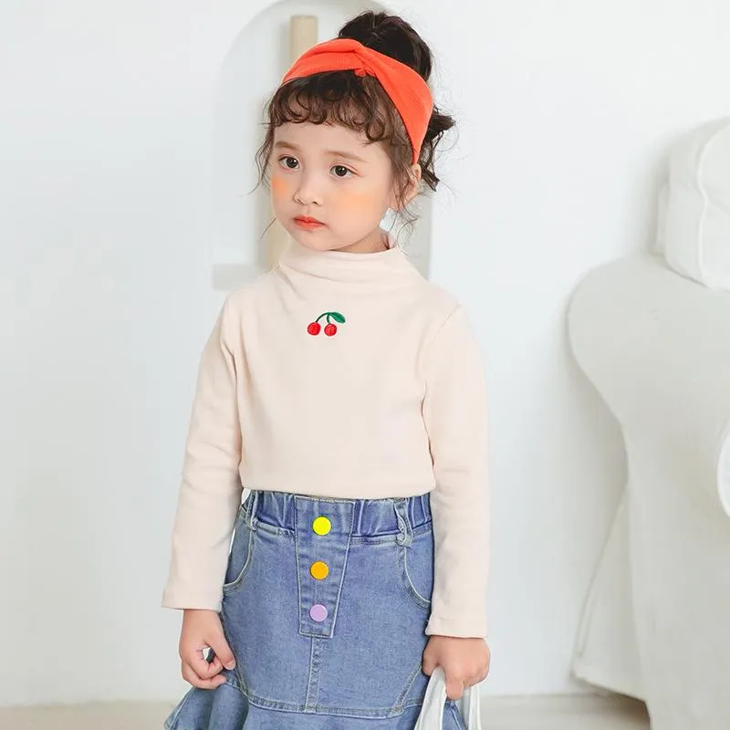 Twin Cherry Turtleneck Top