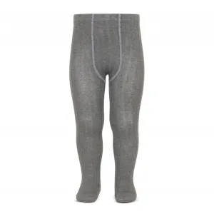 Unisex Grey Wide Rib Spanish Tights