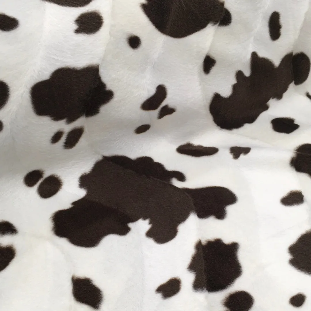 Velboa Animal Print Brown Cow