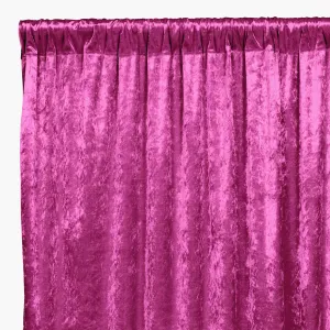 Velvet 14ft H x 52" W Drape/Backdrop Curtain Panel - Magenta