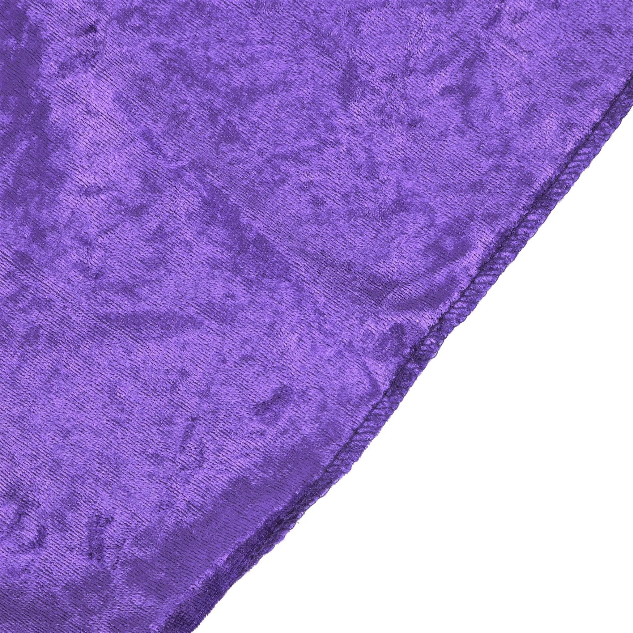 Velvet 14ft H x 52" W Drape/Backdrop Curtain Panel - Purple