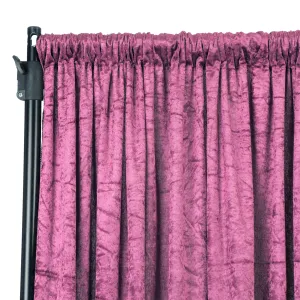 Velvet 16ft H x 52" W Drape/Backdrop Curtain Panel - Violet