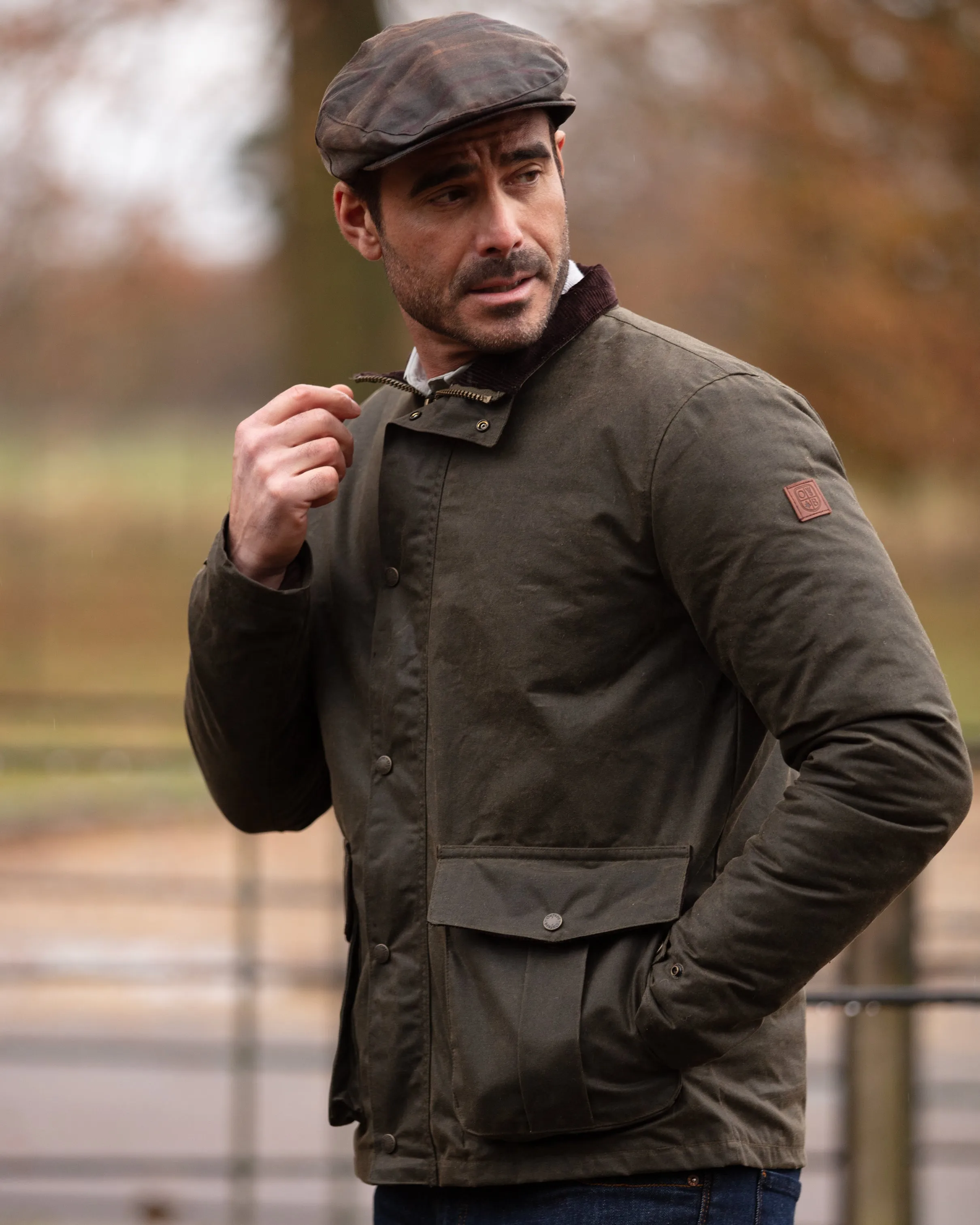 W50 - Men's Kendal Antiquity Wax Jacket - GREEN